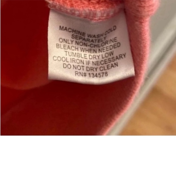 Vineyard Vines Shep Pink Coral Grey Quarter Zip Pullover Sweatshirt Small - Picture 9 of 10